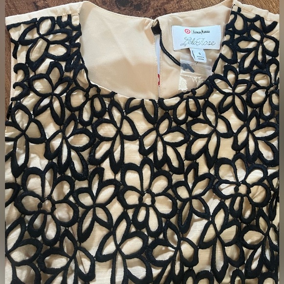 NWT neiman marcus Lela rose guipure tank top blouse Sz small - Picture 3 of 8